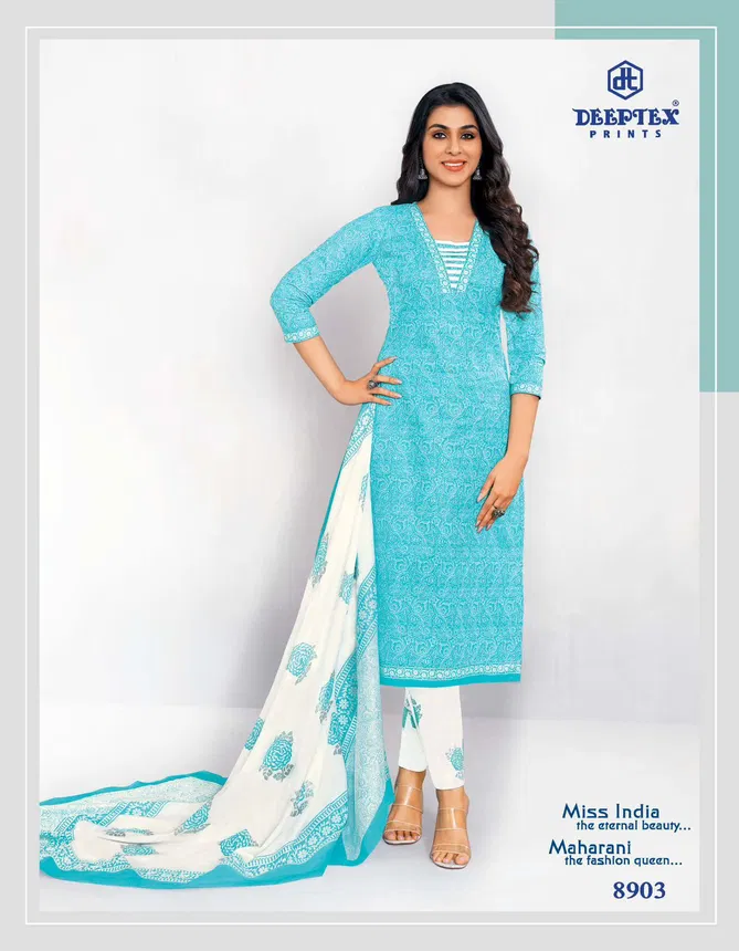 Miss India Vol 89 By Deeptex Cotton Printed Dress Material Suppliers In India